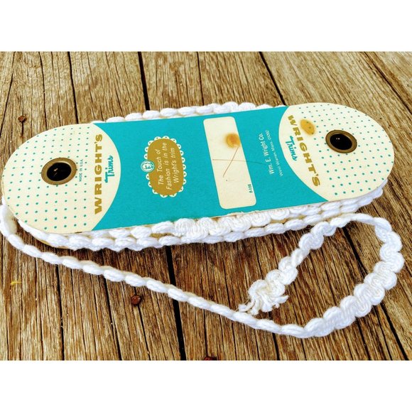 Wrights Trims Other - Vintage 11+ yards White Orlon Trim